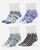 Grey White White Black - Men's UltraTemp Ankle Compression Socks - 4-Pack
