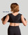 Black - Zip Up Shoulder Support Bra