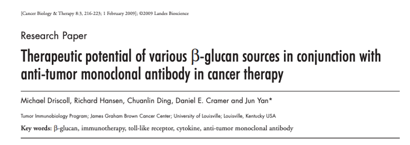 Beta-glucans in cancer therapy