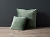 Velvet Euro Cushion - Sage Green