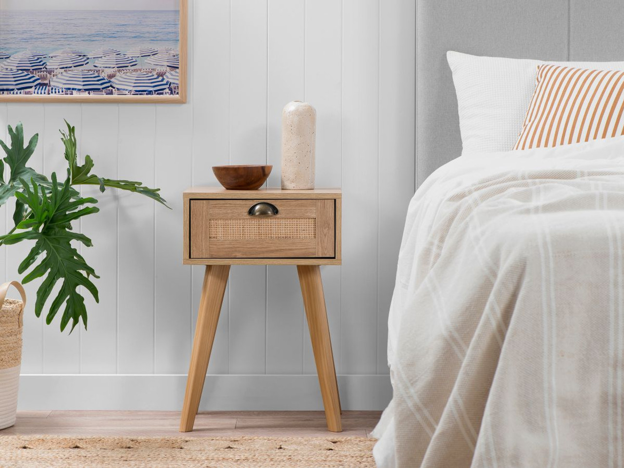Savannah Bedside Table Bedroom Furniture Mocka AU