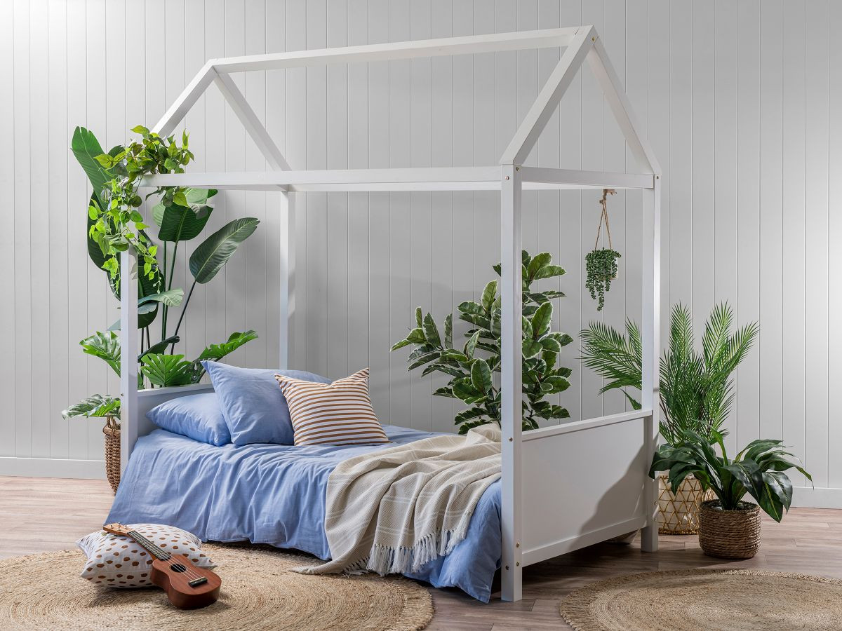Mocka Finn Kids House Bed - Single 