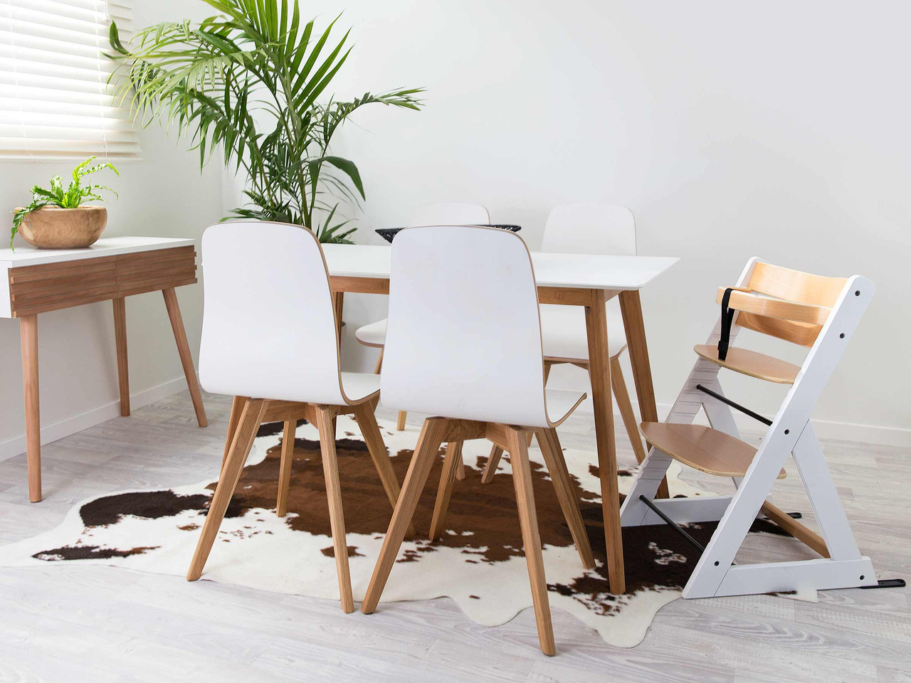 mocka soho wooden highchair