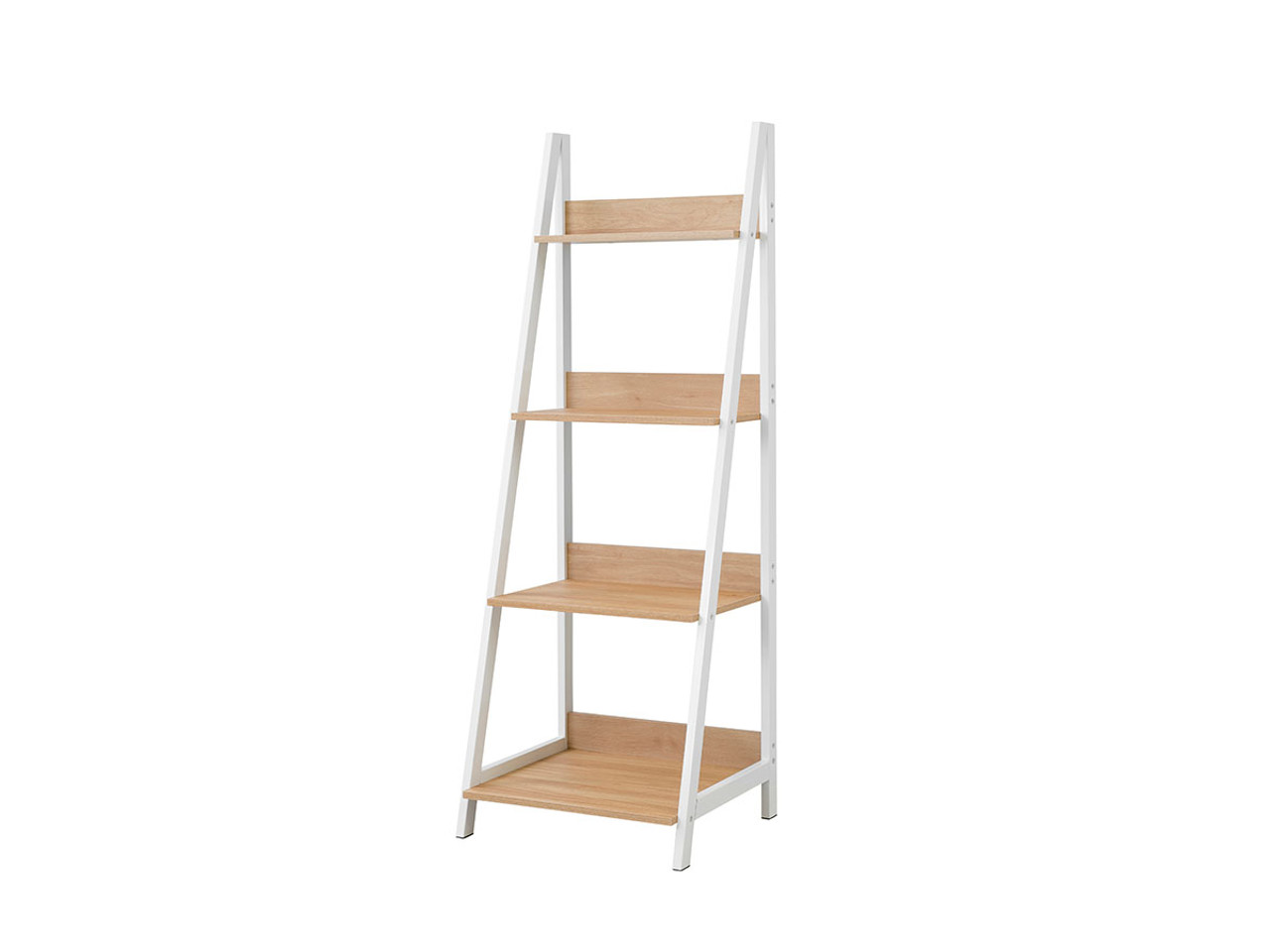 Mocka Urban Ladder Shelf - White | Modern Office Furniture