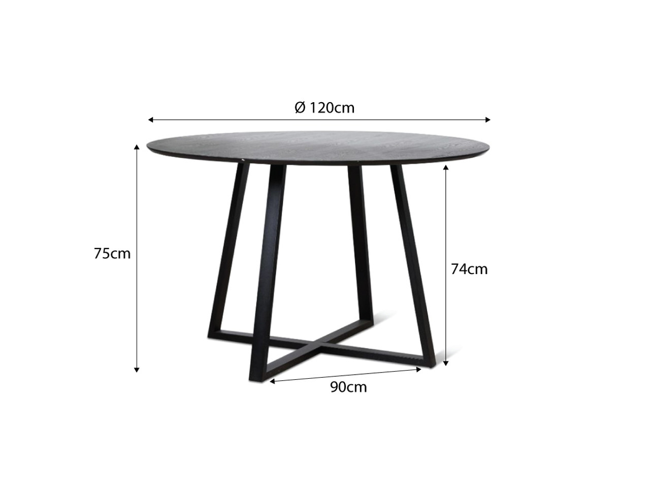 4 seater round table