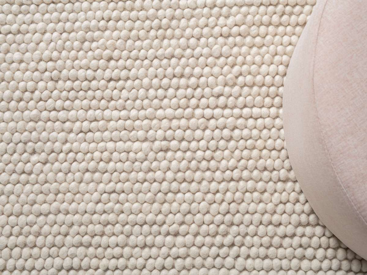 Beau Wool Blend Floor Rug - Large - Cream, Decor