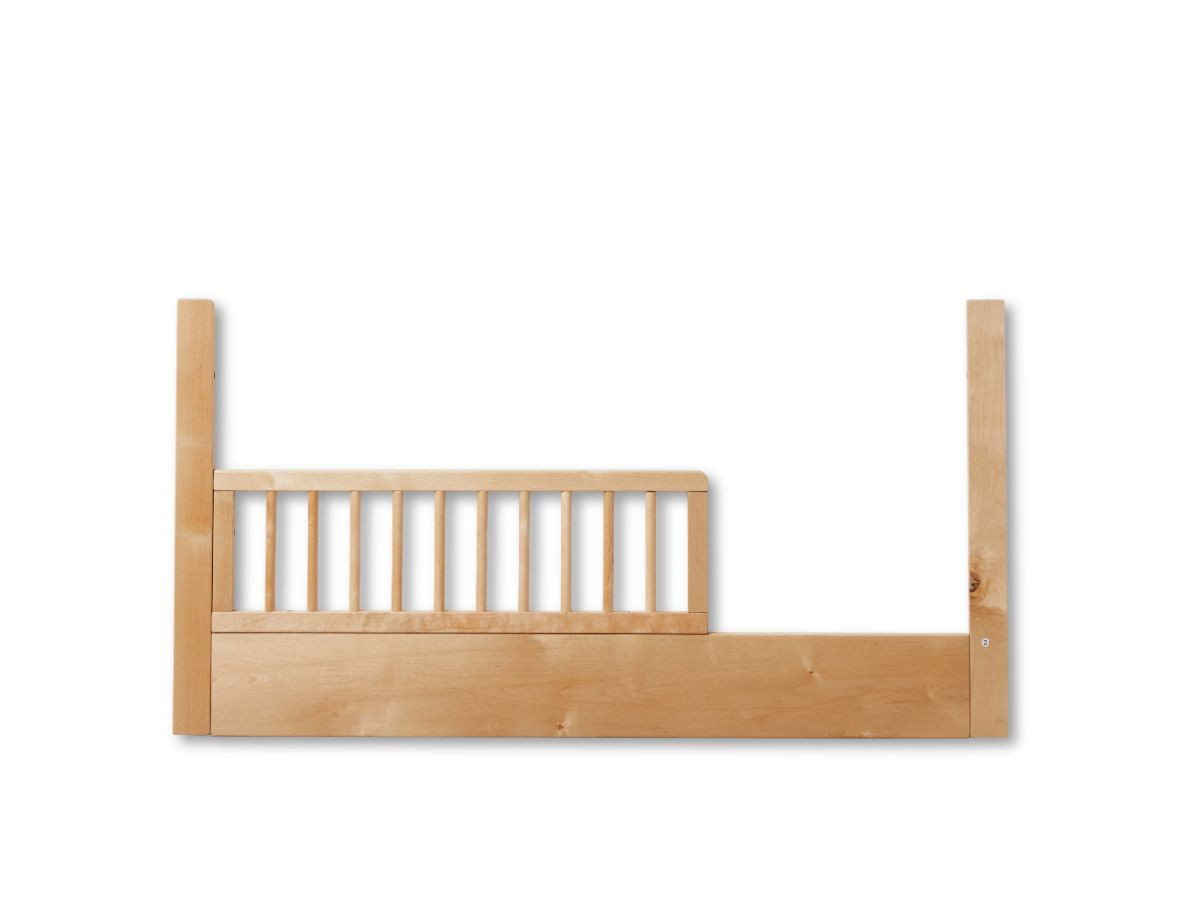 Aspen Cot Toddler Bed Half Frame Natural Birch Mocka AU
