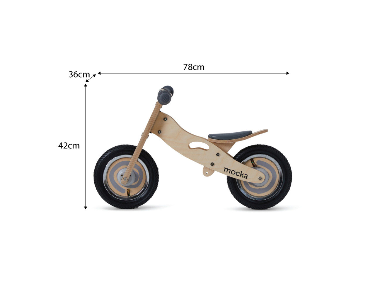 Mocka Mini Urban Balance Bike Grey Balance Bikes AU