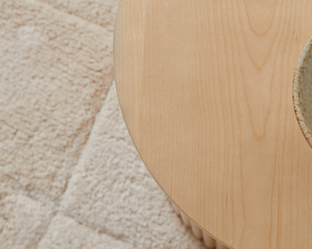 Eve Drum Side Table Birch Home Furniture Mocka AU