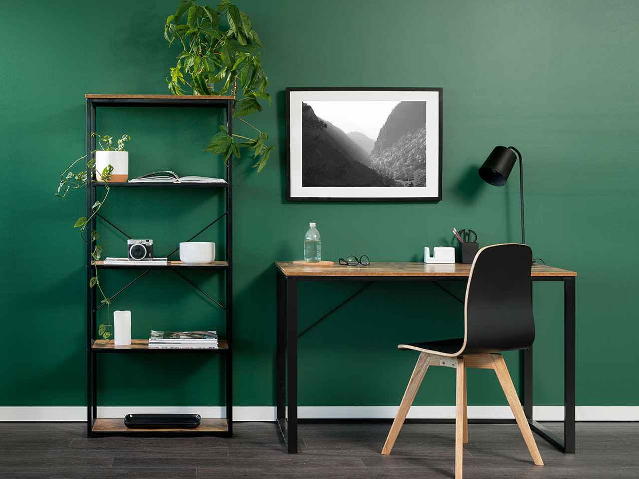 home desk with chair