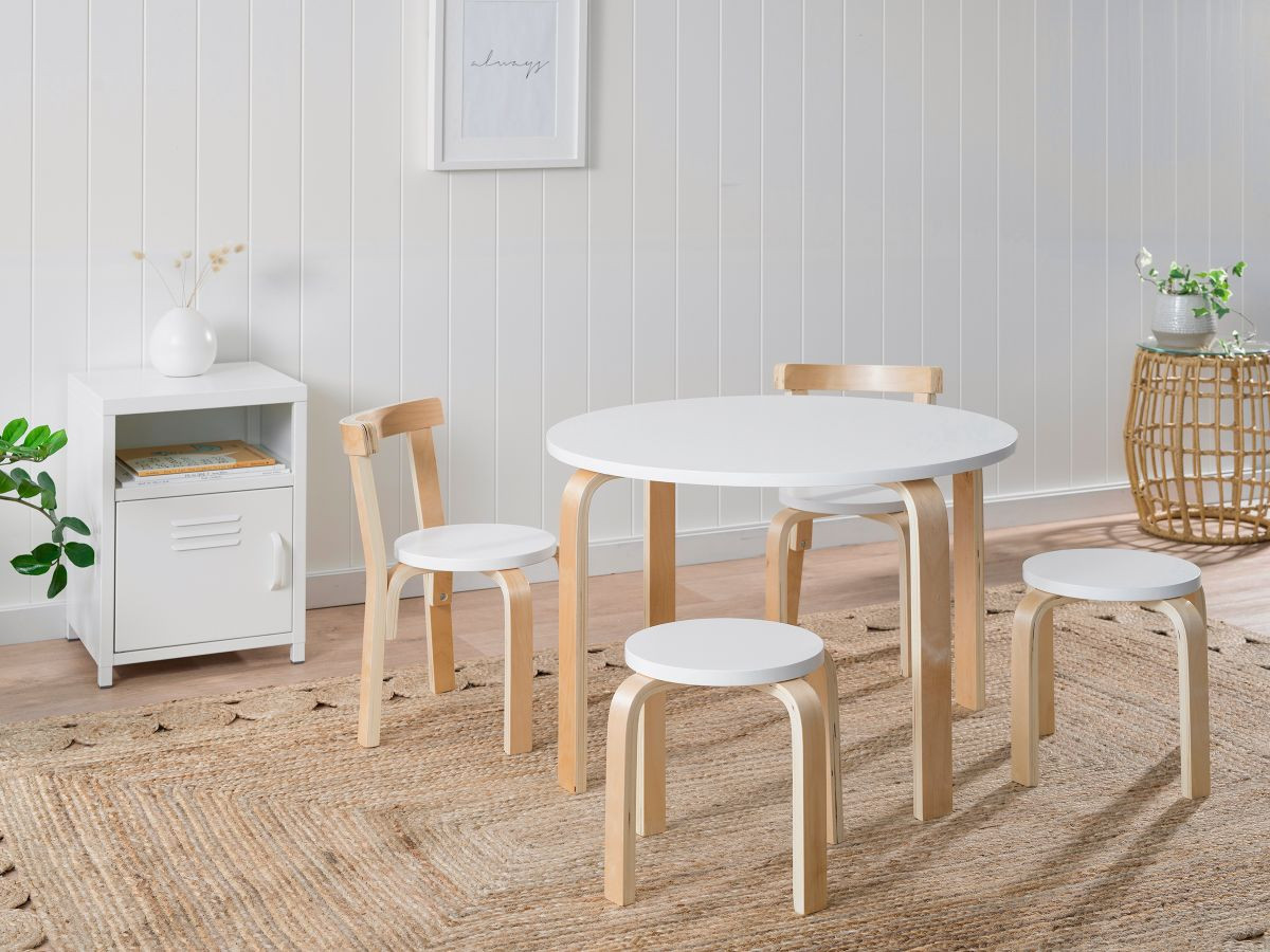 kids table with two chairs