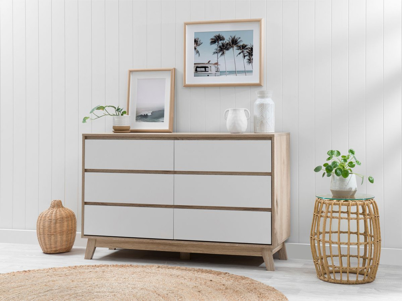 Jesse Six Drawer - Stylish Storage Solutions By Mocka