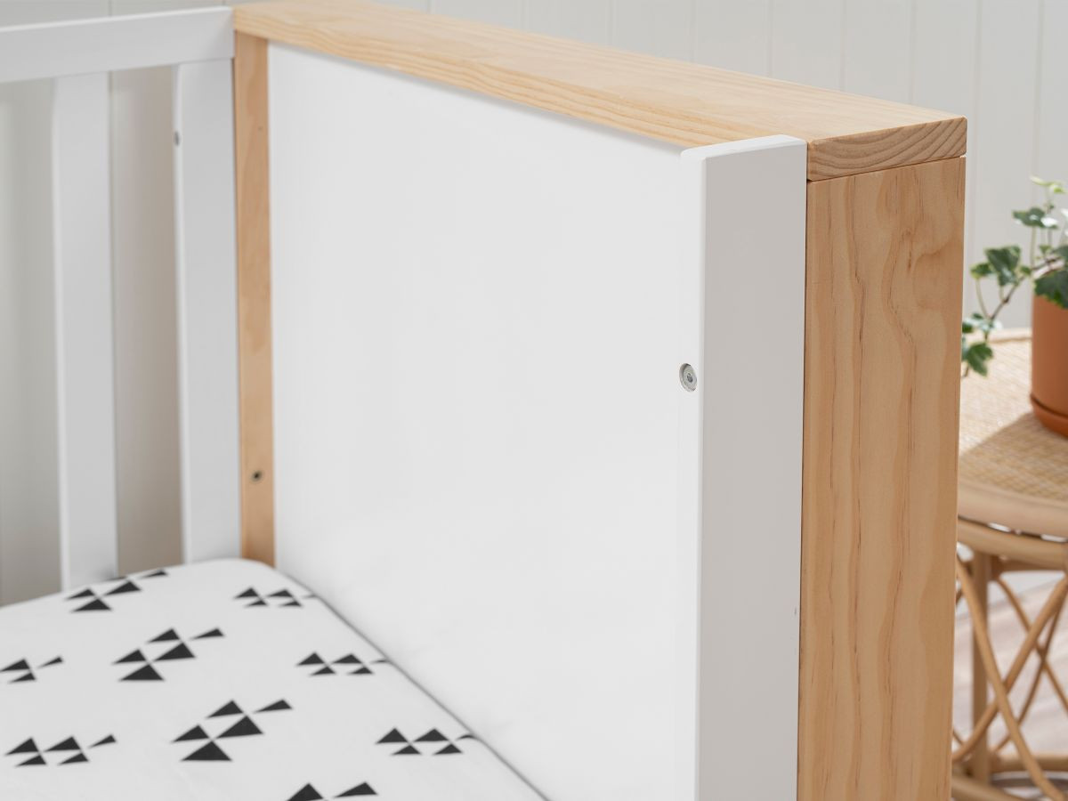 Boston Cot Toddler Bed Conversion White Nursery Furniture