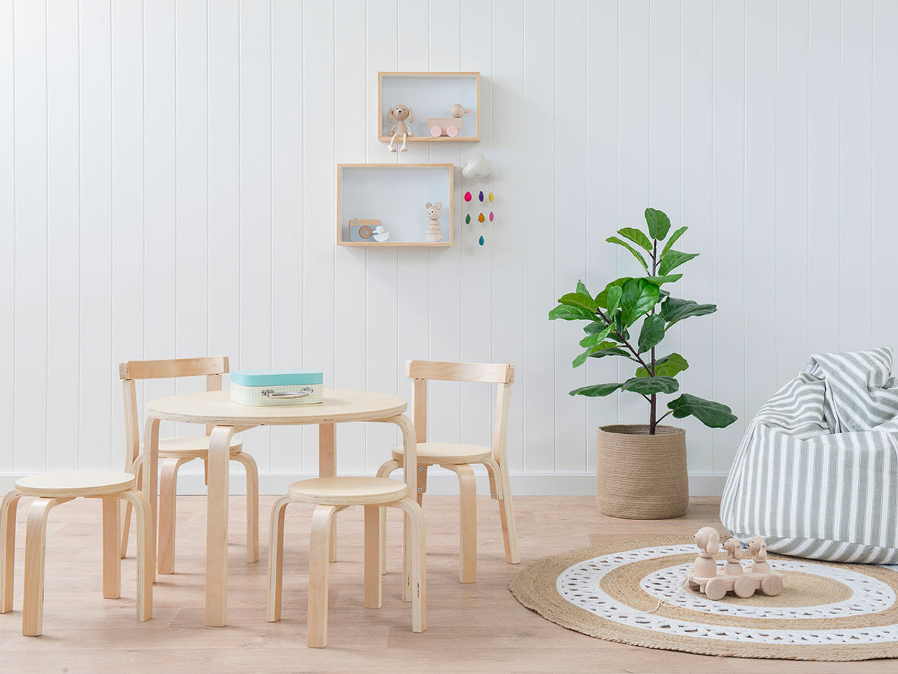 kids table with two chairs