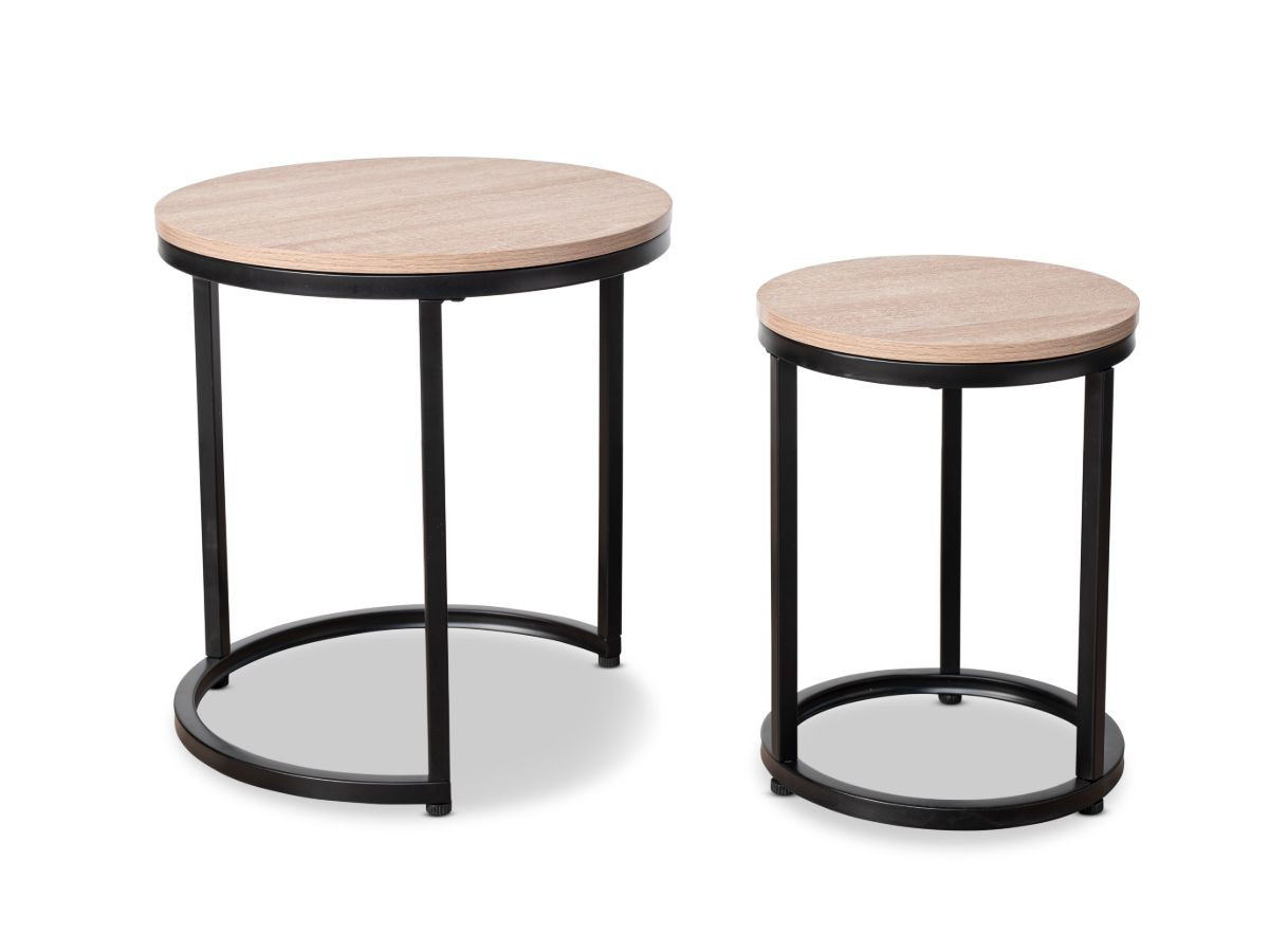 Vigo Nesting Side Tables Black Home Furniture Mocka AU