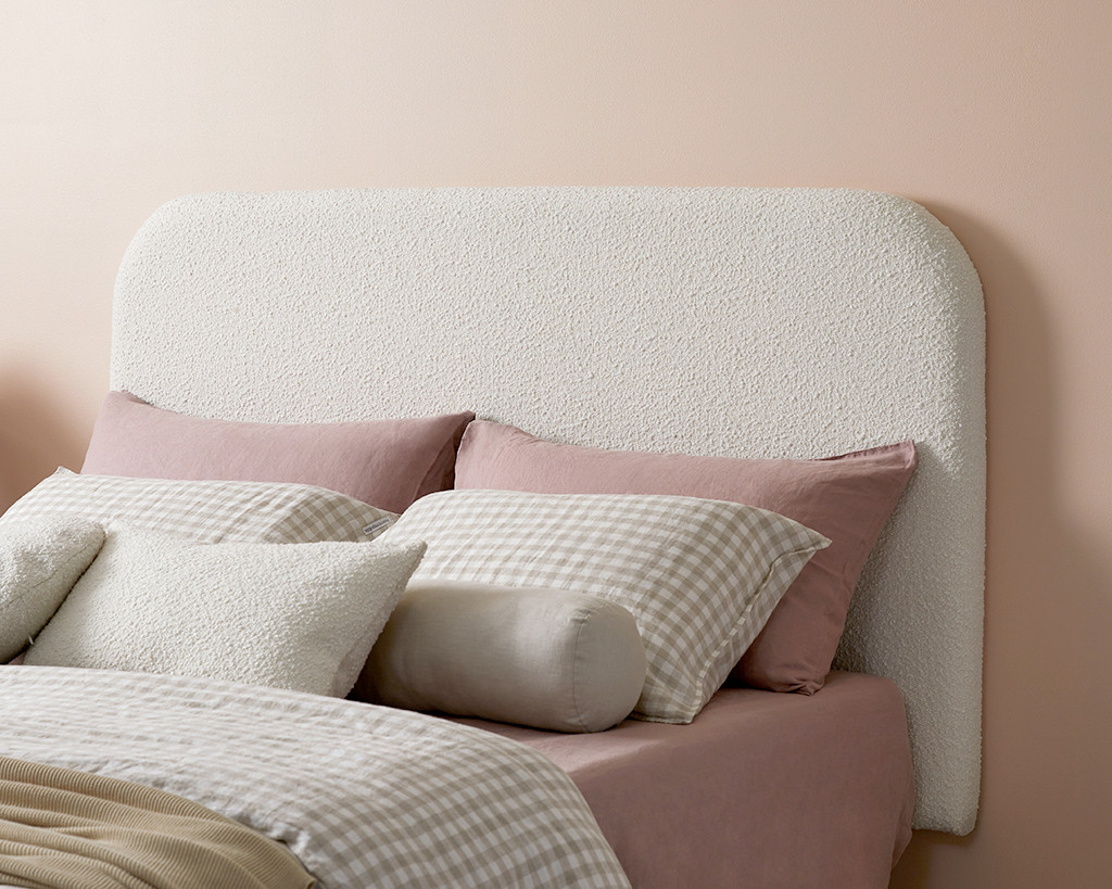 Boucle Queen Bedhead Bedroom Mocka AU