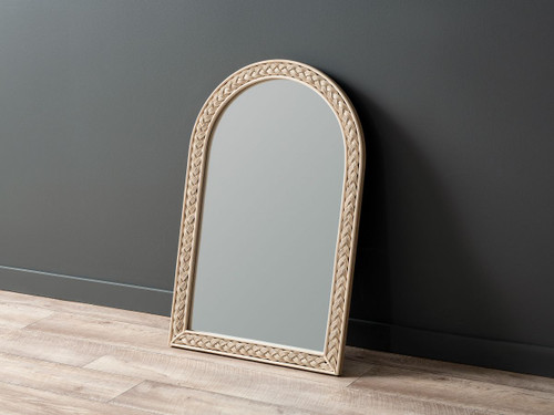 Lorrie Plaited Rattan Mirror - Arch