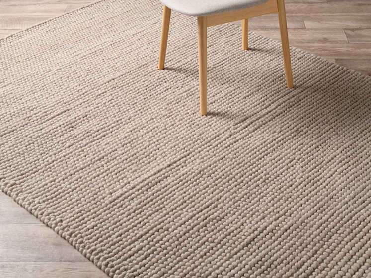 Beau Wool Blend Floor Rug - Large - Cream, Decor