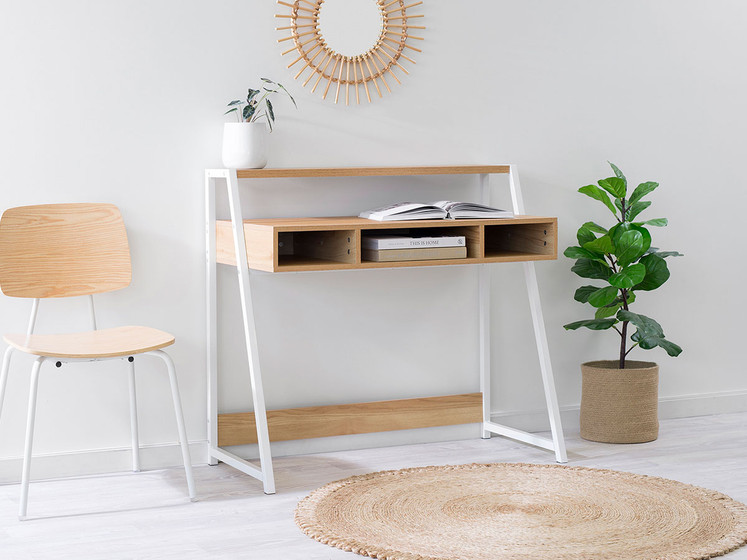 white homework desk