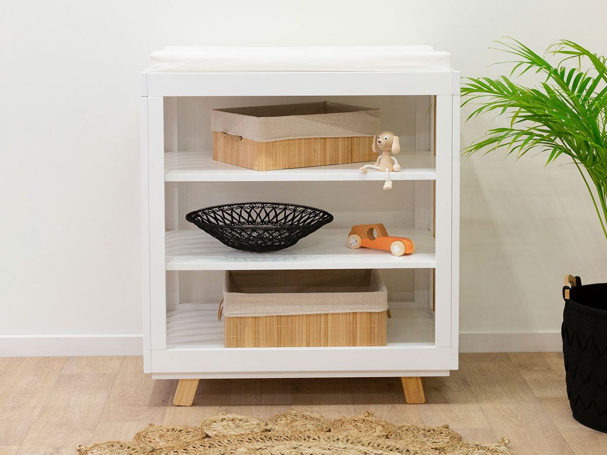 Aspen Change Table - White/Natural