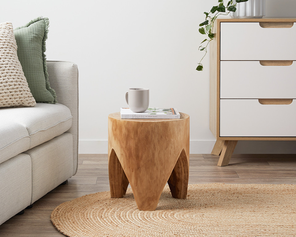 Frederick Wooden Side Table - Home Furniture