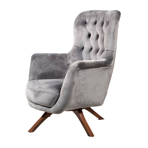 Wooden single sofa chair with Walnut Finish