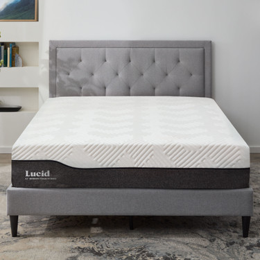 10 Inch Bamboo Charcoal And Aloe Vera Hybrid Mattress Lucid 10 Inch Bamboo Charcoal And Aloe Vera Hybrid Mattress Lucid