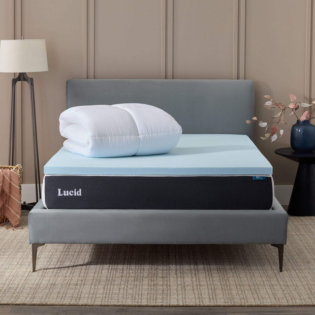 4 Enhanced Support Dual Layer Gel Memory Foam Mattress Topper