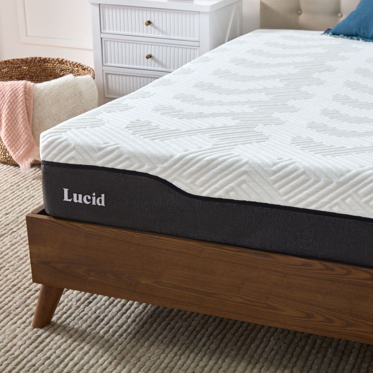 10 Inch Bamboo Charcoal And Aloe Vera Hybrid Mattress Lucid 10 Inch Bamboo Charcoal And Aloe Vera Hybrid Mattress Lucid
