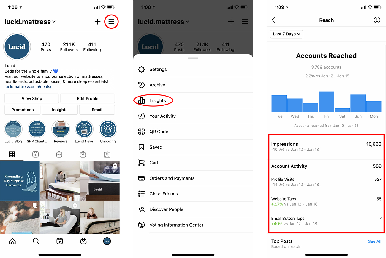 Instagram Impressions Instructions