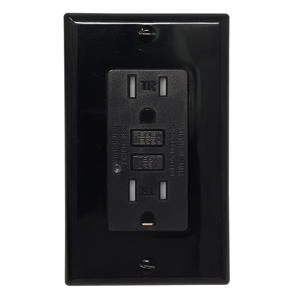 TEKLECTRIC - 15A 125V Tamper/Weather Resistant GFCI Receptacle