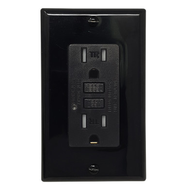 TEKLECTRIC - 15A 125V Tamper/Weather Resistant GFCI Receptacle