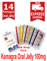 Kamagra Oral Jelly 100mg ( New Split) - Cyprus (2 boxes X 7) = 14 pcs + 2 Free ED Tablets