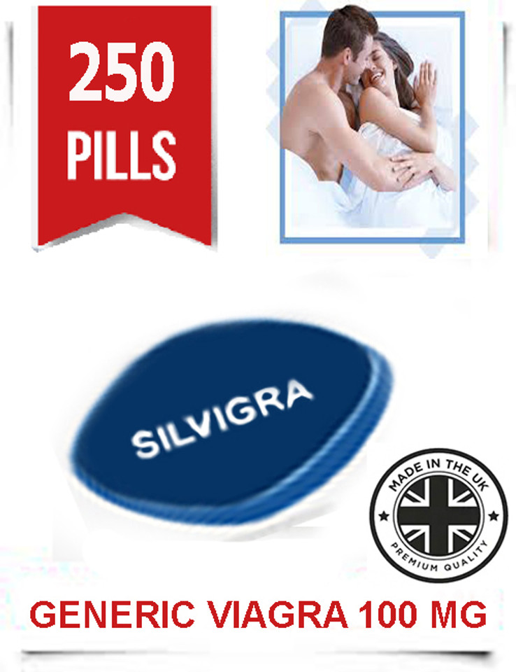 Silvigra Sildenafil Tablets 100mg (62 strips x 4 pills) 248 +2 250pcs