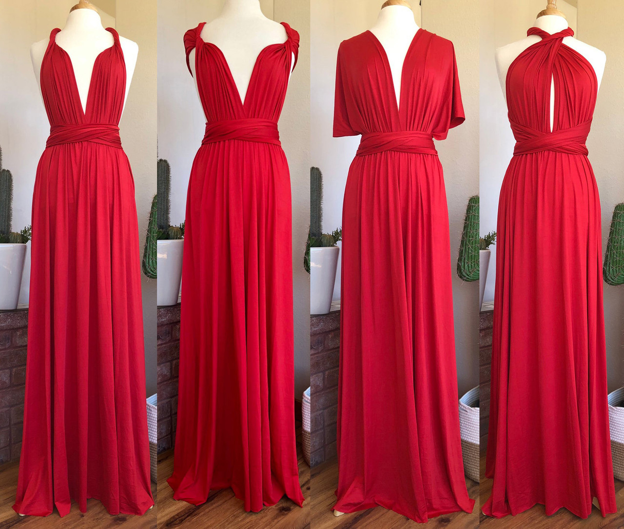 Red Convertible Infinity Dress - www 