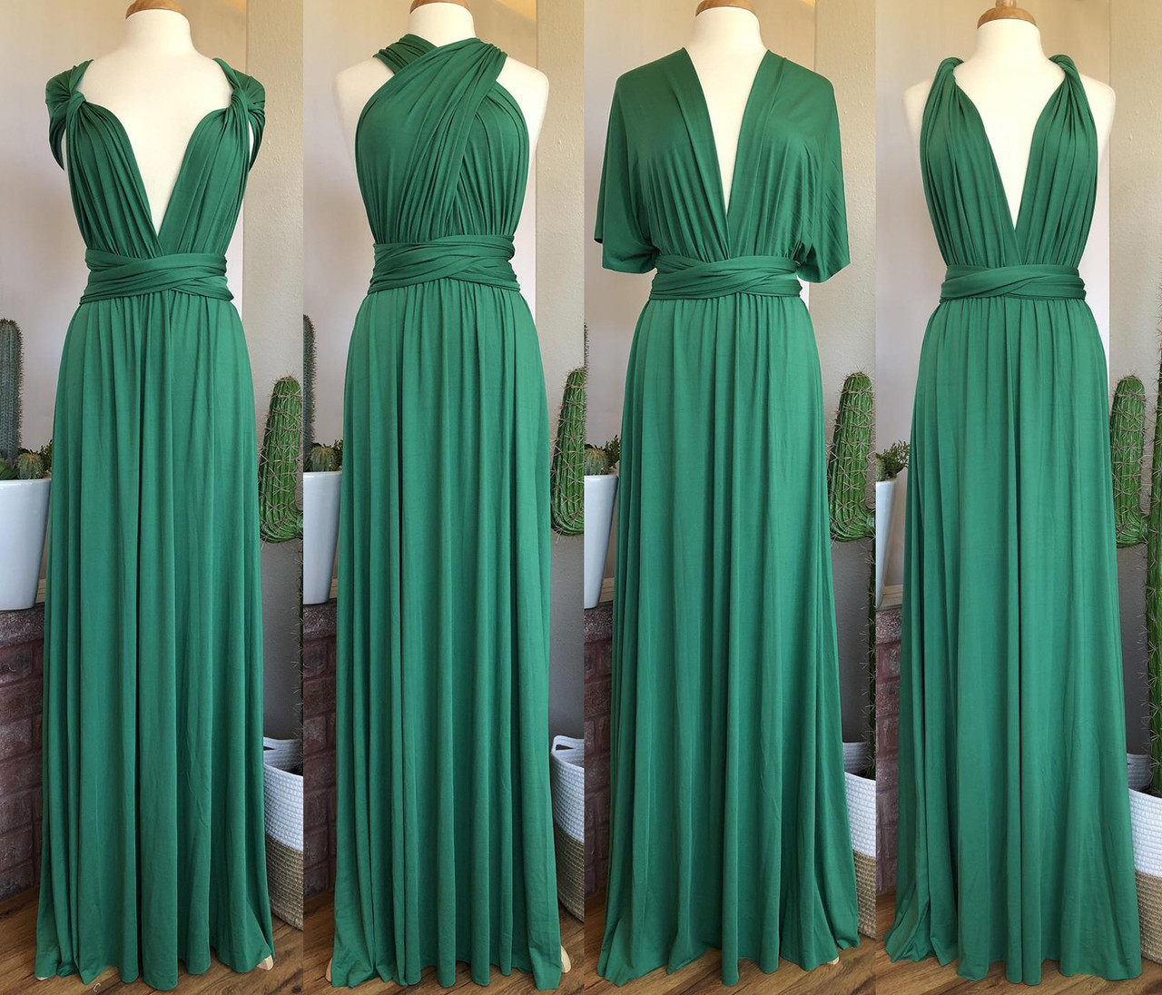 emerald multiway dress