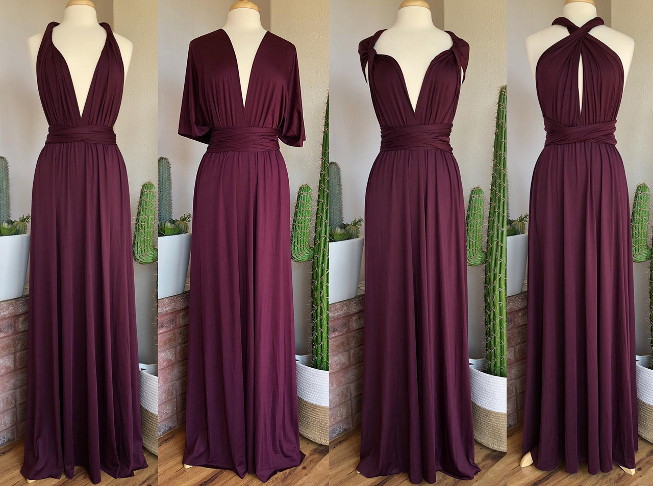 Dark Plum Convertible Infinity Dress 