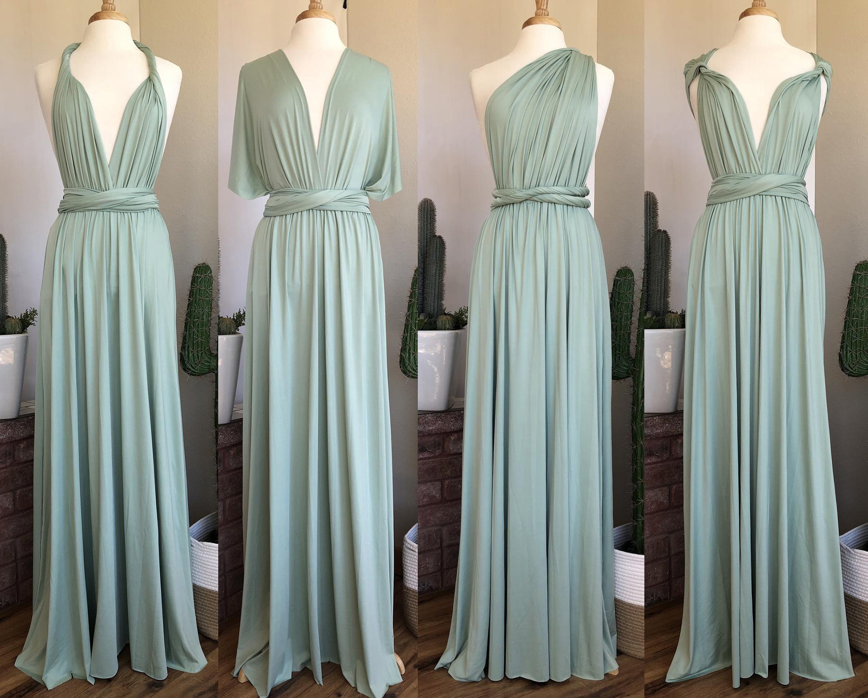 infinity dress sage green