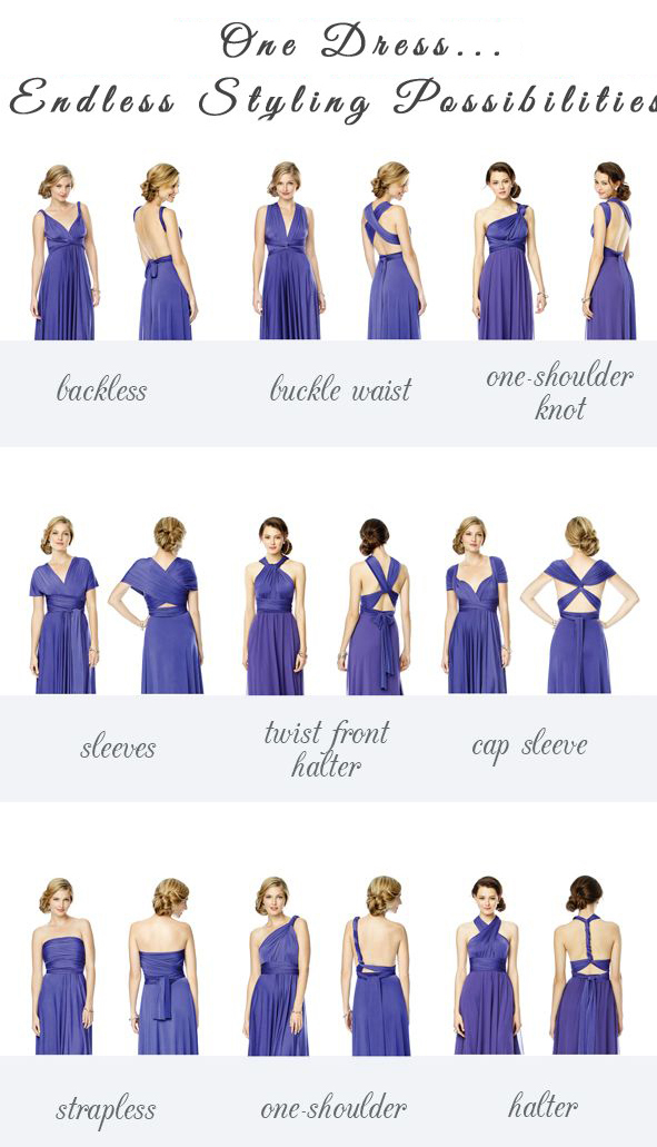 infinity dress tie styles