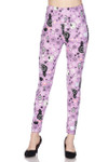 Buttery Soft Lavender Kitty Cats Leggings