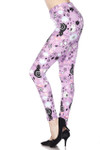 Buttery Soft Lavender Kitty Cats Plus Size Leggings