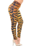 Creamy Soft Tiger Print Plus Size Leggings - USA Fashion™