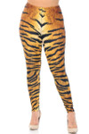 Creamy Soft Tiger Print Extra Plus Size Leggings - 3X-5X - USA Fashion™