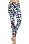 Creamy Soft Chromatic Leopard Plus Size Leggings - By USA Fashion™