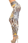 Creamy Soft Leopard Star Plus Size Leggings - USA Fashion™