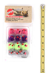 Spot Colorful Furry Plush Mice Catnip Cat Toys - 12 Pack