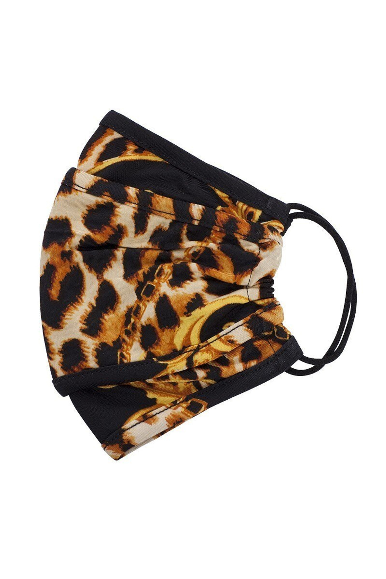 Tri-Fold Chic Moda Leopard Face Mask - Made in USA