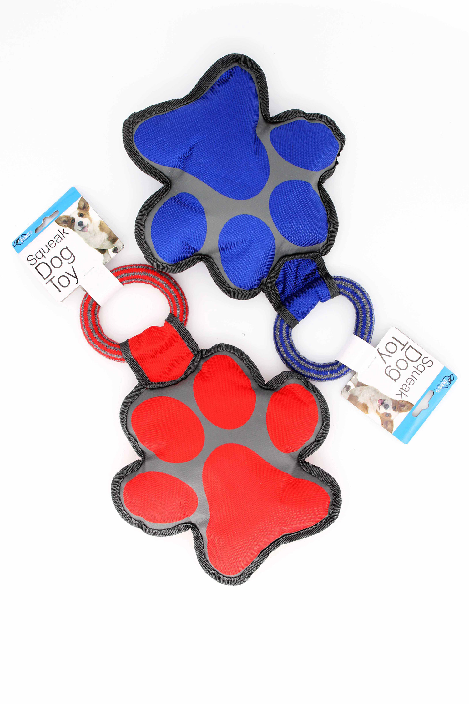 Paw Print Squeaky Dog Toy