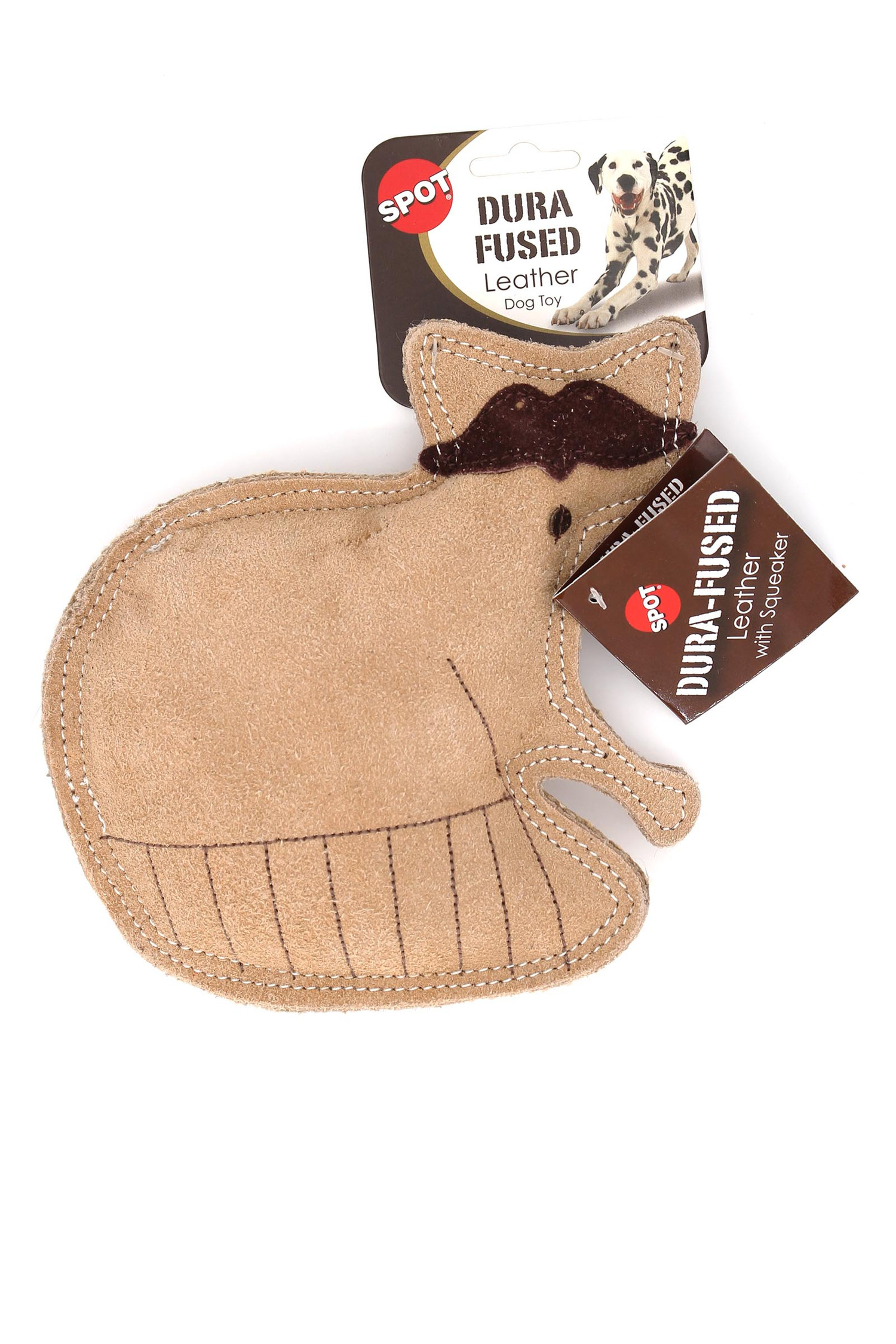 Spot Dura-Fused Leather Raccoon Dog Toy