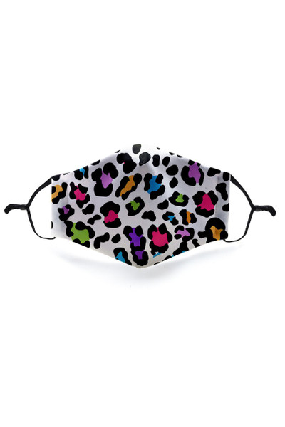 Colorful Leopard Spots Graphic Print Face Mask